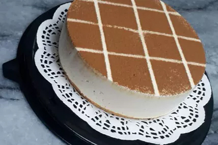 Tarta semi fría de capuchino